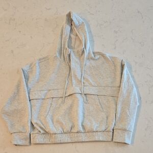 Yogalicious Cropped Quarter-Zip Pullover, Womens Size Small